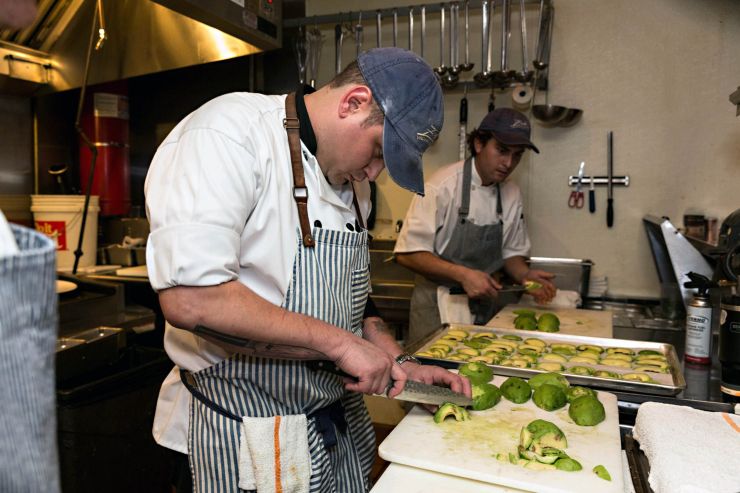 Zoes chefs preparing dinner Zoes chefs preparing dinner